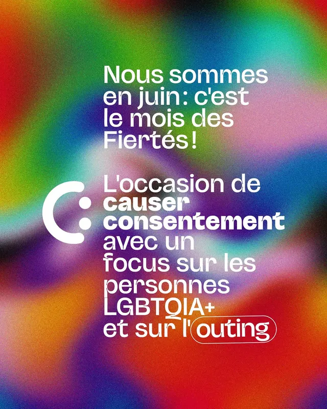 Visuel irisé du Mois des Fiertés